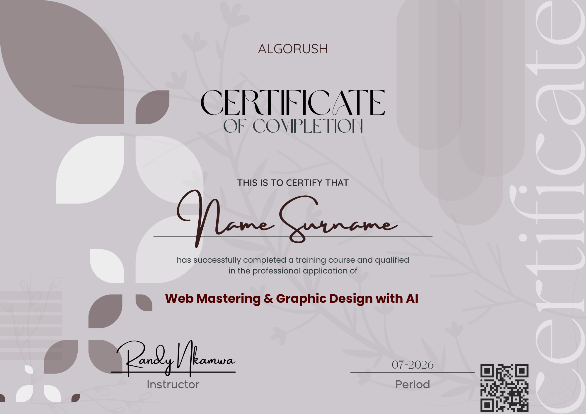 Certificat 4